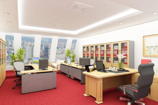 Kê bàn làm việc cần tránh quay lưng ra cửa